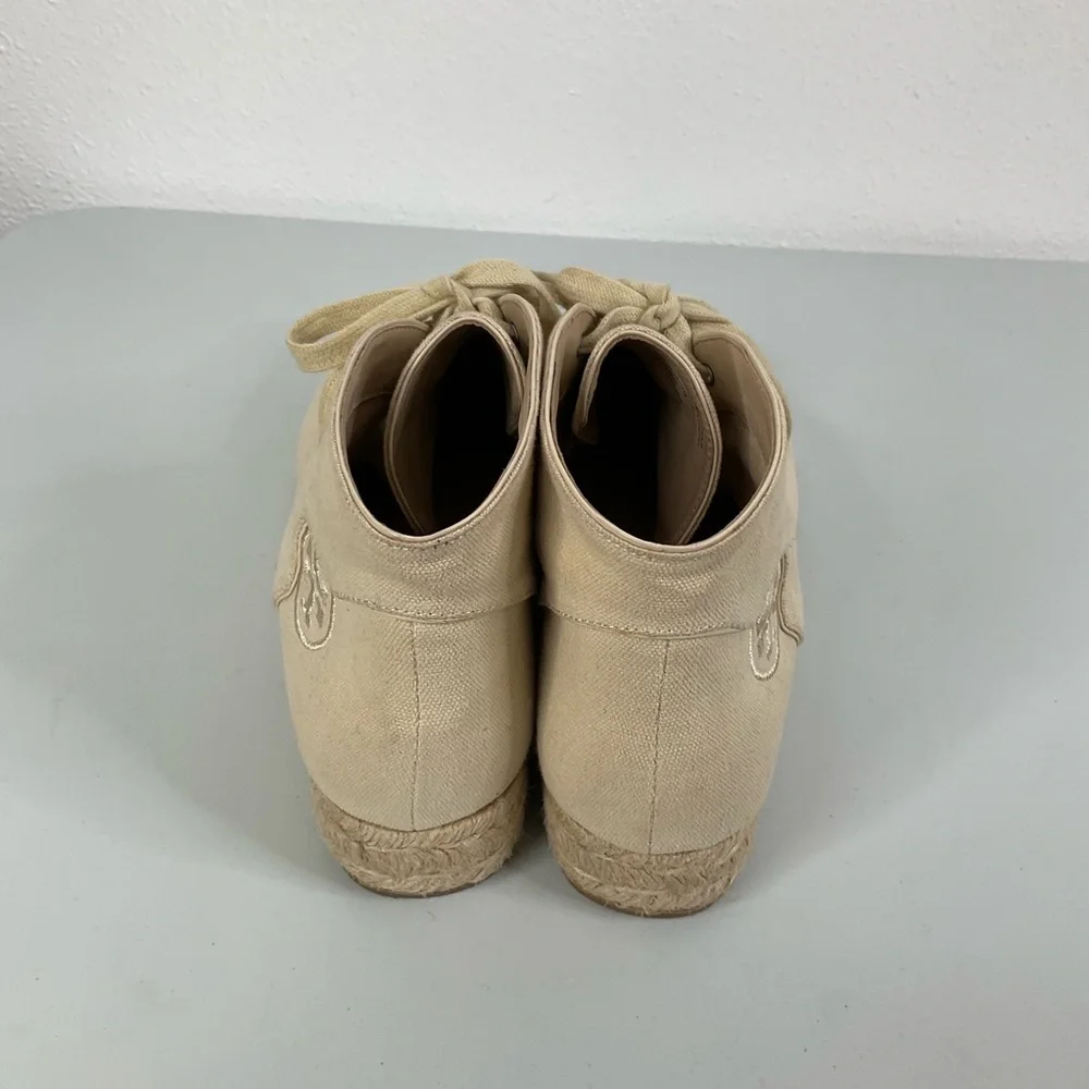 Tory Burch Rios Lace Up Espadrille Shoe Size 9‎